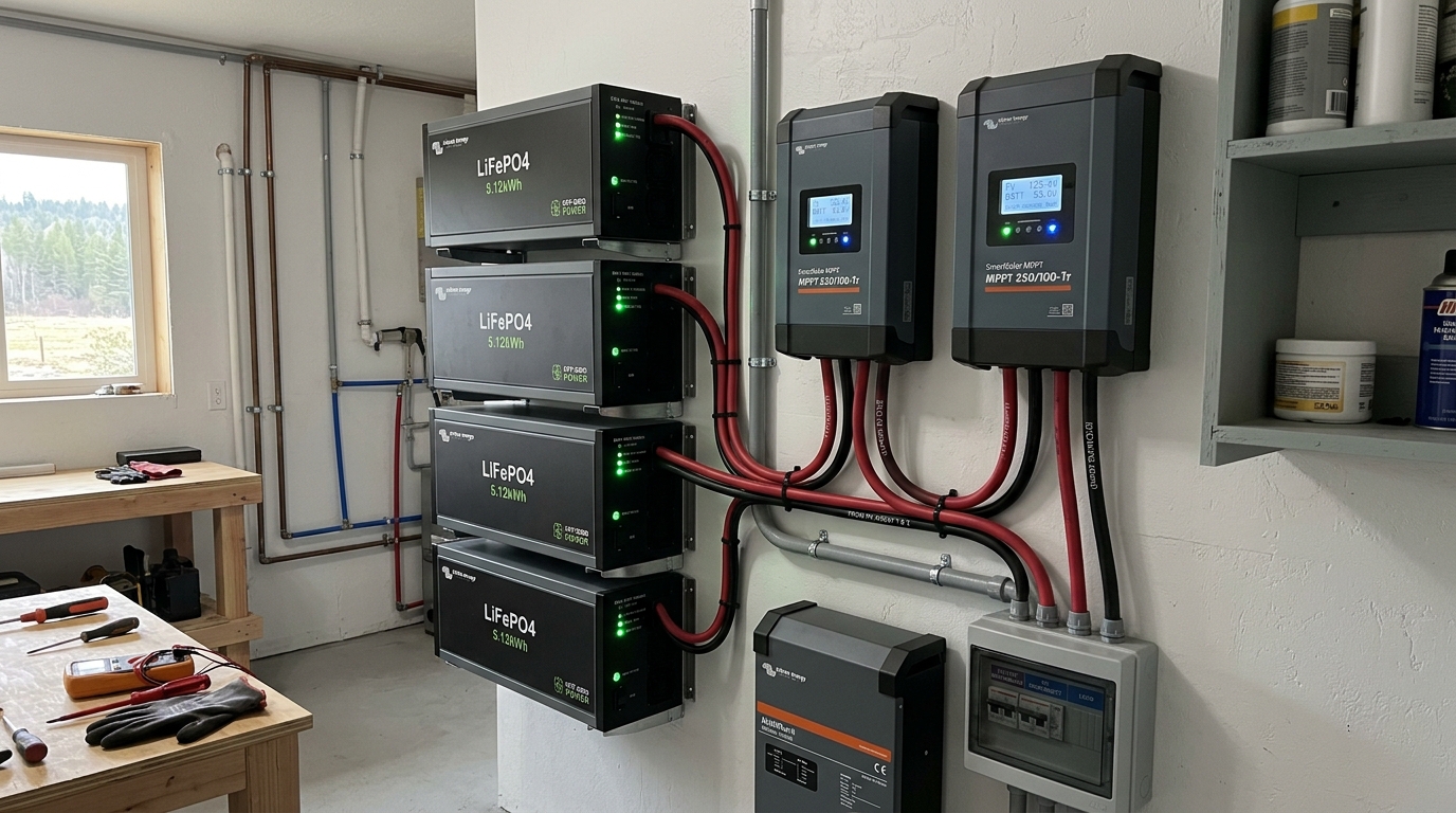 Litijumske baterije (LiFePO4) za off-grid skladištenje: Proračun, bezbednost i vek trajanja